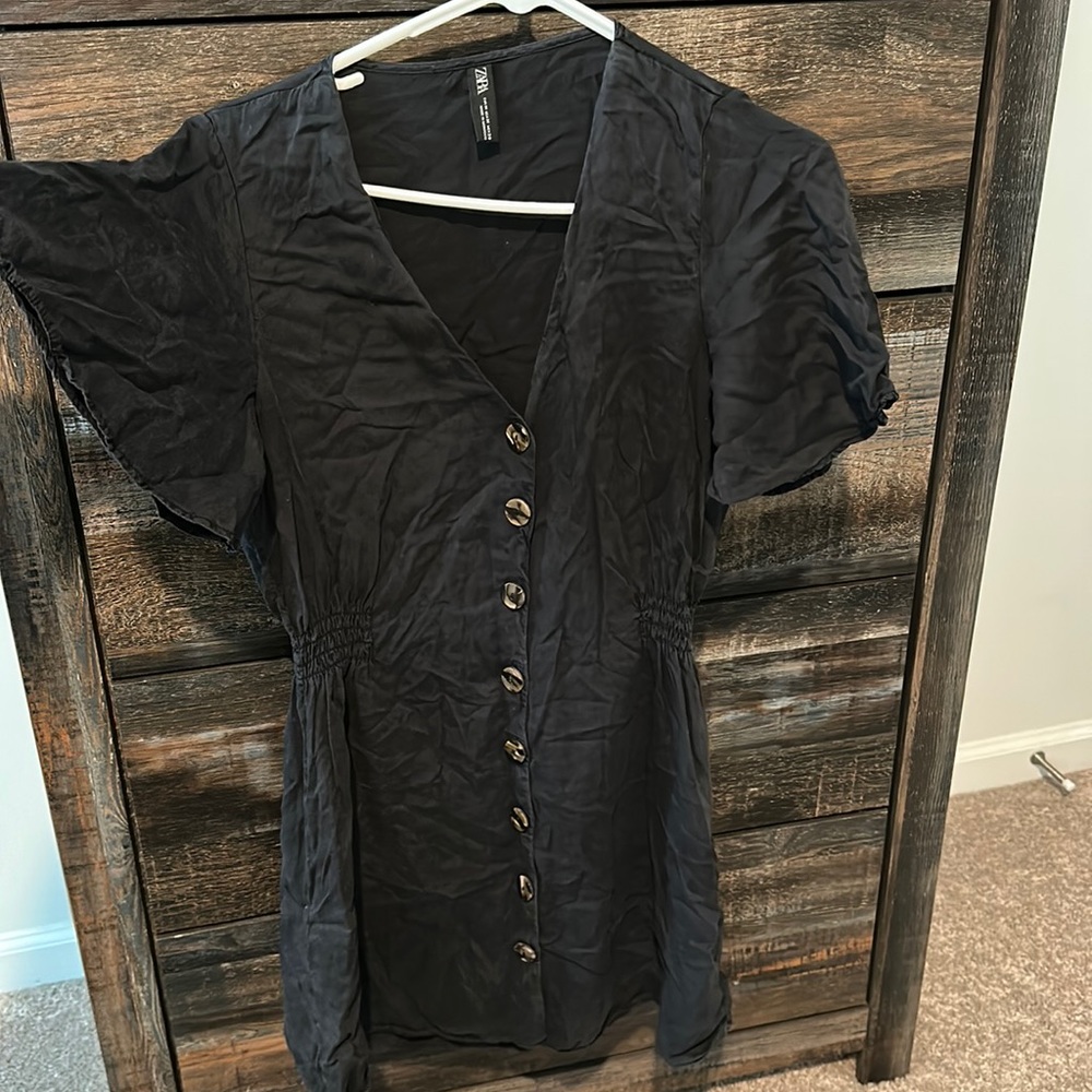 Zara button down dress